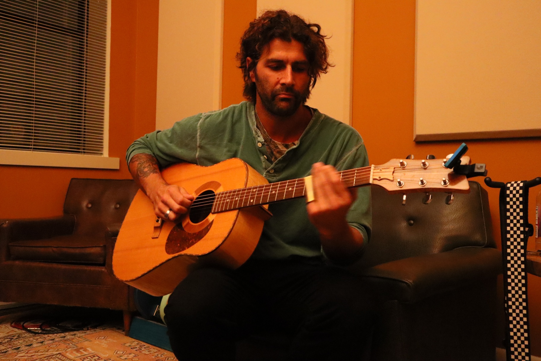 Acoustic guitar session